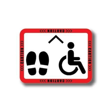 Ergomat 30in x 21in RECTANGLE SIGNS Caution DSV-SIGN 630 #2980 -UEN